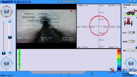 Inspeção de tubulação de esgoto petroquímica Câmera de esteiras Inspeção de robô de tubulação